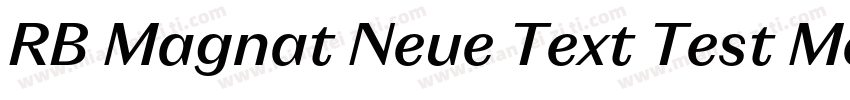 RB Magnat Neue Text Test Medium字体转换